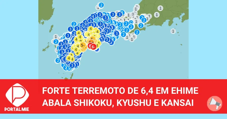 Forte Terremoto De Magnitude Abala Shikoku E Outras Reas Conex O