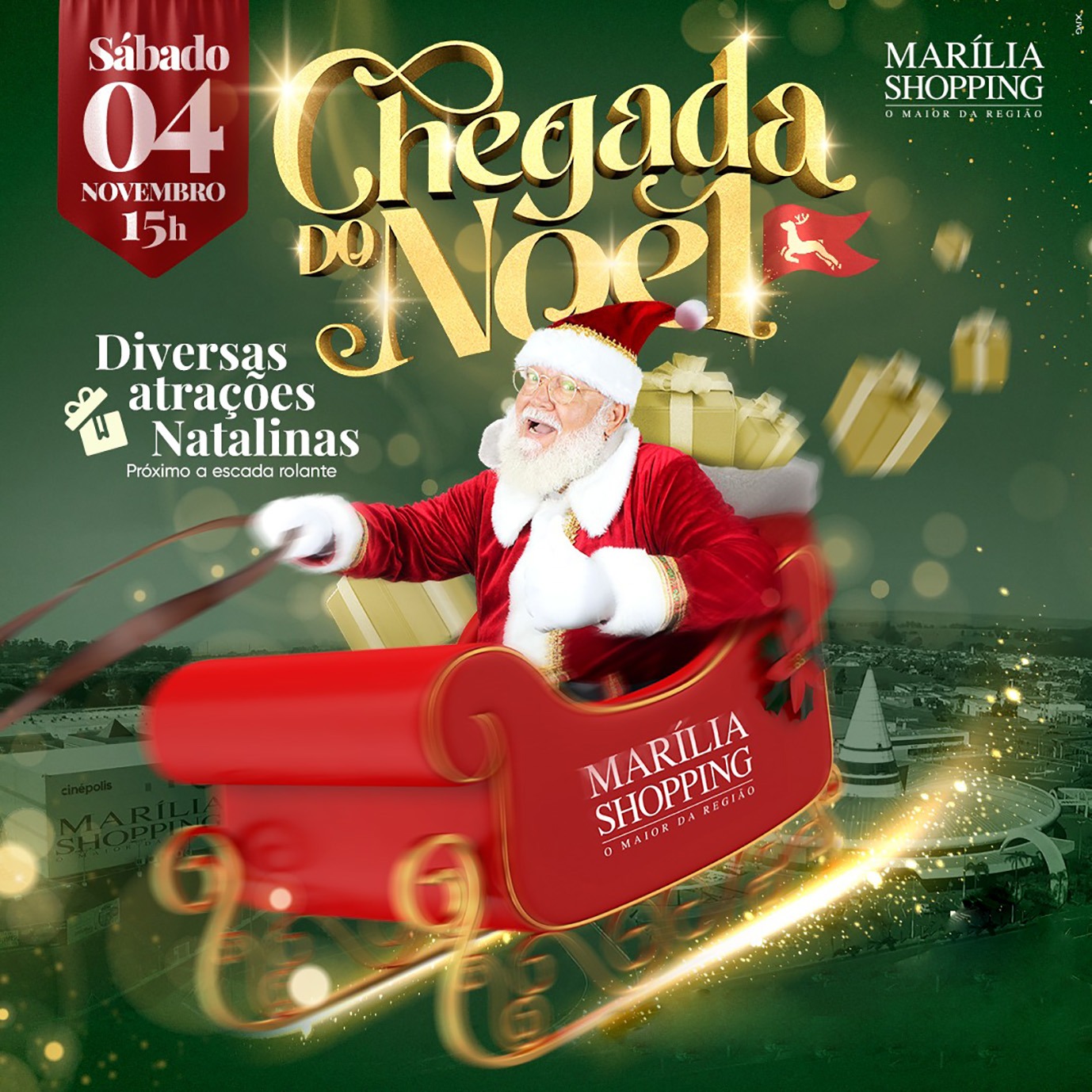 Papai Noel Chega Em De Novembro Para Trazer A Alegria Do Natal Ao