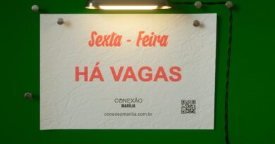 VAGAS PARA SEXTA-FEIRA  26/04/2024 