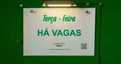 VAGAS PARA TERÇA-FEIRA  30/04/2024 