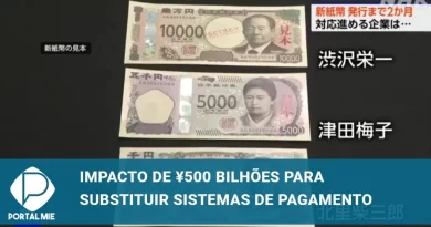 Novas notas de dinheiro japonesas serão emitidas em 2 meses