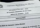 Vereadores aprovam oito Projetos de Lei em sessão ordinária