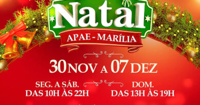 APAE Marília realiza Bazar de Natal no Marília Shopping