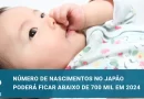 Número de bebês nascidos no Japão poderá ficar abaixo de 700 mil em 2024