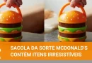 Sacolas da sorte do McDonald’s têm charmoso item no formato de Big Mac