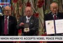 Nihon Hidankyo, ganhador do Prêmio Nobel da Paz, recebe homenagem