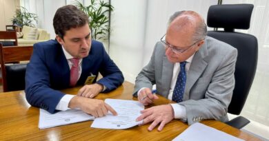 Vinicius Camarinha trata de investimentos para Marília com o vice-presidente da República Geraldo Alckmin