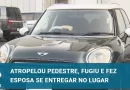 Marido causa acidente e manda esposa se entregar no lugar dele