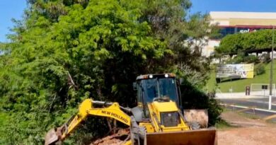 Provocada por chuvas, erosão é contida em avenida da zona Norte