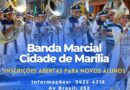 Banda Marcial tem inscrições abertas para novos alunos