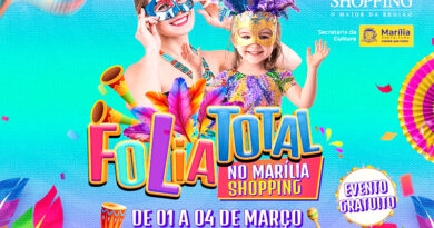 Marília Shopping e Secretaria da Cultura se unem para animar o Carnaval com o Folia Total