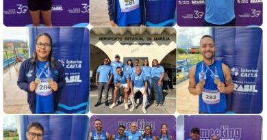 AMEI conquista 11 medalhas no Meeting Paralímpico em Campo Grande e atleta quebra recorde brasileiro