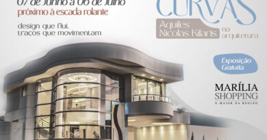 Marília Shopping recebe exposição itinerante “Curvas na Arquitetura” do arquiteto Aquiles Nícolas Kílaris