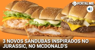 Três sanduíches e 2 bebidas inspirados no Jurassic World