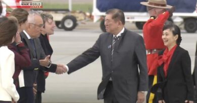 Premiê japonês chega ao Canadá para cúpula do G7