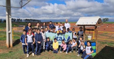 Alunos da EMEF Célio Corradi visitam Aterro Sanitário de Marília