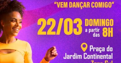 Secretaria de Esportes promove Aulão de Ritmos e Ritbox neste domingo na Praça do Jardim Continental