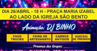 Flashback na Praça traz sucessos dos anos 70, 80 e 90 para Marília neste domingo