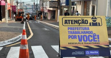 Rua São Luiz recebe grande operação de recuperação asfáltica nesta quarta-feira