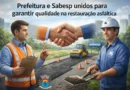 Prefeitura cobra Sabesp por recomposição asfáltica em Paraguaçu Paulista