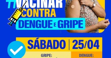 Marília terá seis unidades abertas neste sábado, dia 25, para vacinação contra Influenza e dengue