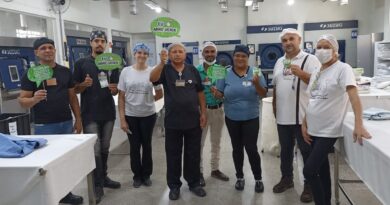 Cipa e SESMT da Santa Casa de Marília realizam ações fazendo parte da campanha Abril Verde