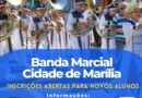 Cultura abre inscrições para Banda Marcial “Cidade de Marília”