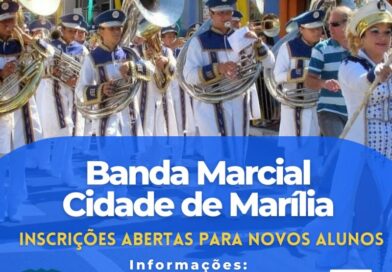 Cultura abre inscrições para Banda Marcial “Cidade de Marília”
