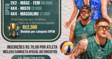 Marília sedia 3ª etapa do Circuito de Verão de Vôlei de Praia