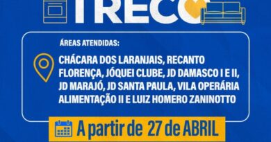 Operação Cata-Treco atende novos bairros a partir de 27 de abril