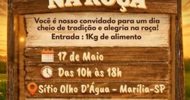 4ª Festa na Roça será realizada no dia 17 de maio e promete movimentar o turismo rural em Marília
