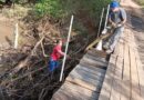 Prefeitura realiza manutenção e limpeza em ponte da estrada rural MAR-107 no distrito de Dirceu