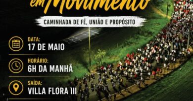 1ª Caminhada “Fé em Movimento” será realizada no dia 17 de maio em Marília
