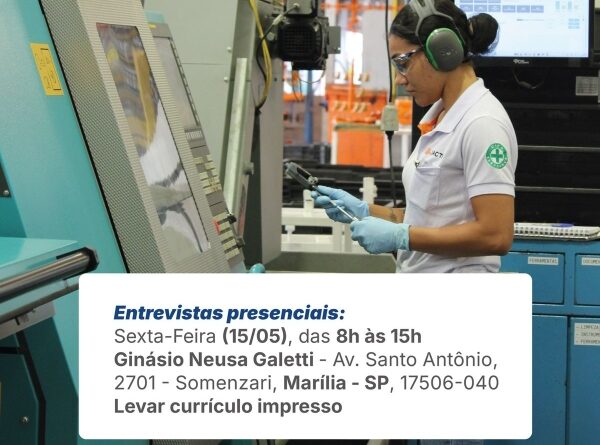Prefeitura de Marília realiza 17º Mutirão de Emprego com 60 vagas no Grupo Jacto