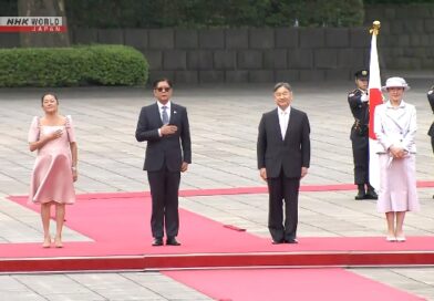 Casal imperial do Japão dá boas-vindas ao presidente das Filipinas
