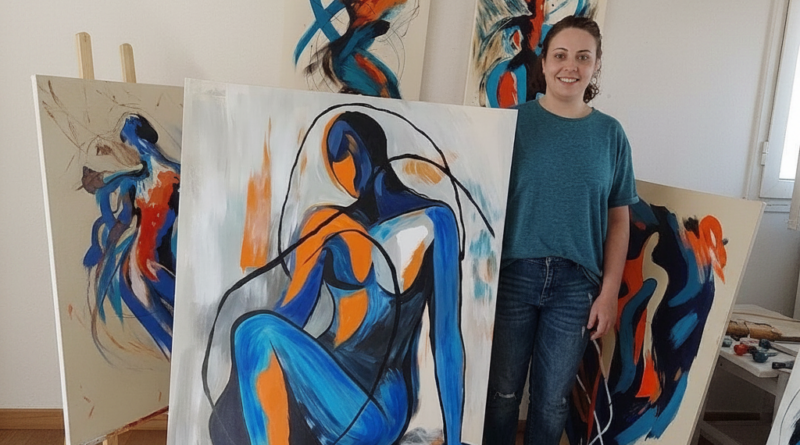 Artista visual brasileira estreia na Feira Mipe com foco na abstração contemporânea