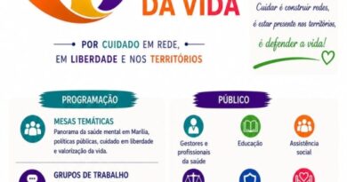 Marília vai sediar nos dias 22 e 23 de maio o Fórum Intersetorial de Saúde Mental e Valorização da Vida