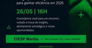 Líderes industriais discutirão IA, eficiência e transformação da gestão empresarial em Marília