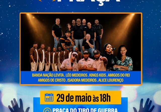 “Graça na Praça” promove encontro musical e convida todas as denominações para apresentações em Marília