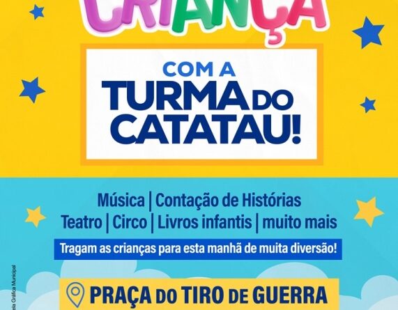 “Espaço da Criança” leva diversão, cultura e atividades gratuitas à Praça do Tiro de Guerra neste domingo (31)