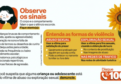 Secretaria de Assistência Social e Cidadania realiza panfletagem de conscientização contra o abuso infantil no Terminal Urbano nesta segunda-feira(25/5)