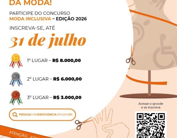 Concurso Moda Inclusiva 2026 abre inscrições para projetos de vestuário acessível em todo o Brasil