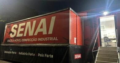 Rosália recebe Escola Móvel do Senai com curso gratuito de Auxiliar de Eletricista
