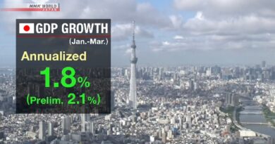 Crescimento do PIB do Japão no primeiro trimestre fica abaixo do esperado