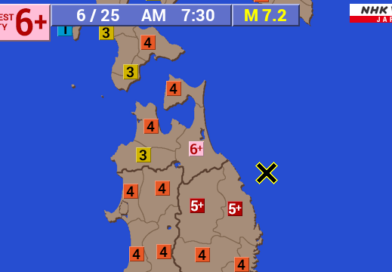 Forte terremoto atinge o norte do Japão