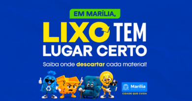 Marília lança campanha “Lixo Tem Lugar Certo” e reforça orientações sobre descarte correto de materiais