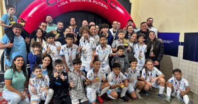 SELJ/MAC Sub-11 conquista título invicto da Copa da Liga Paulista de Futsal 2026