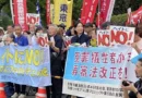 Ato contra discriminação de estrangeiros reúne centenas de pessoas em frente ao Parlamento no Japão