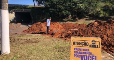 Prefeitura realiza manutenção em erosão na Avenida Keiji Akutagawa, no Jardim Marília