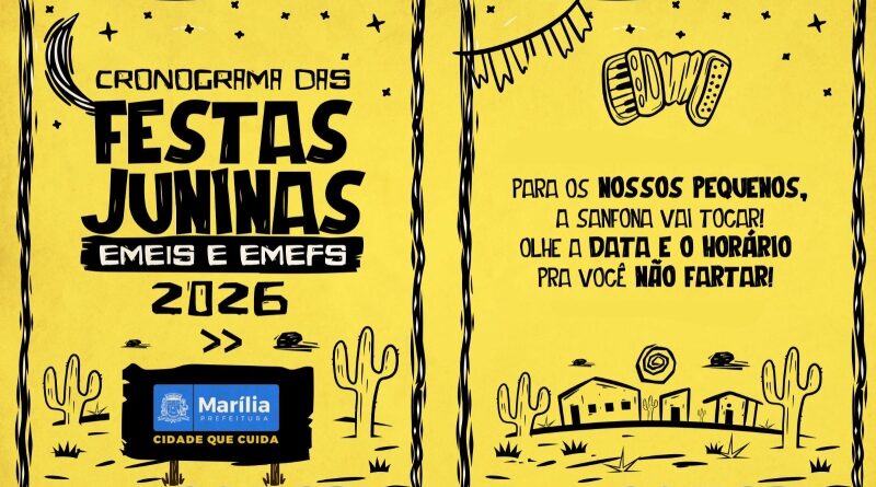 Festas Juninas das escolas municipais terão início dia 11 de junho e vão até 22 de agosto